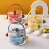 Transparent acrylic gift box, hand-held gift box, red, yellow and blue, graduation season, teacher appreciation gift box, acrylic box wholesale details Picture